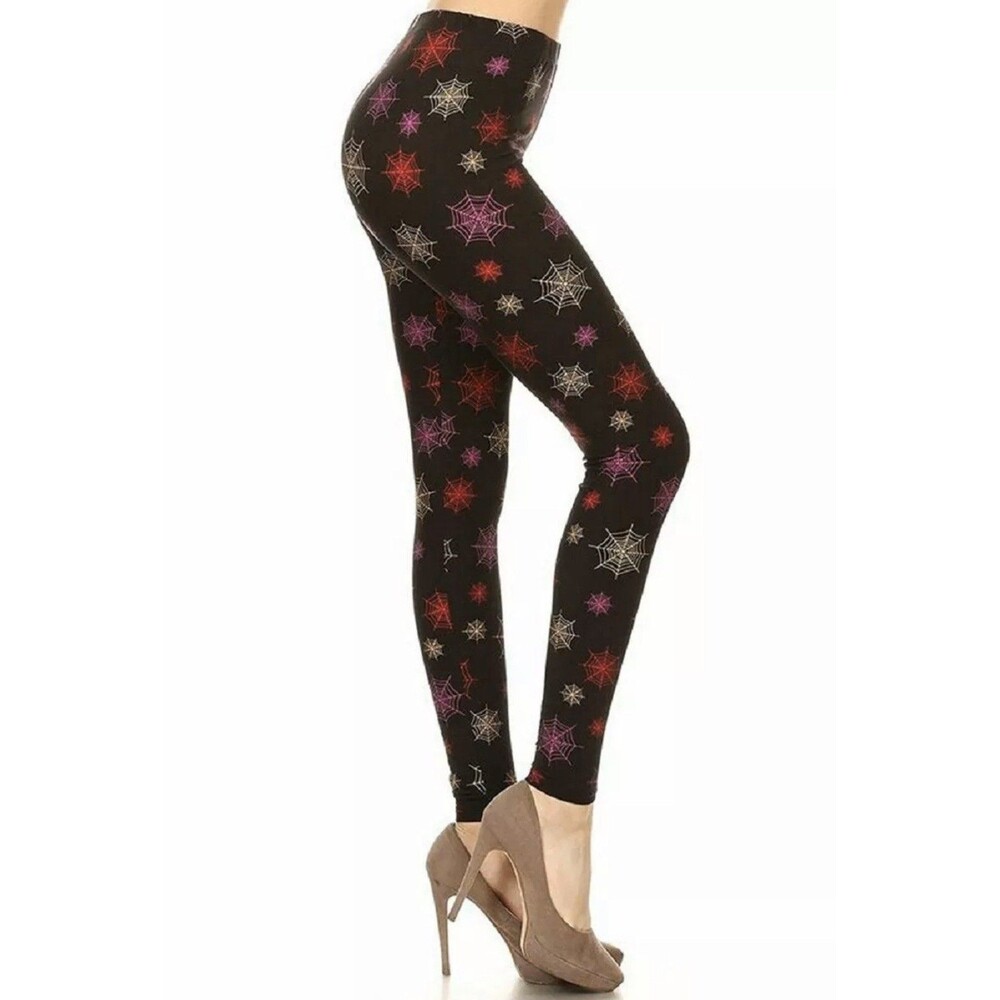 Webs Multi Color Print. Super Cute Leggings. Buttery Plus Size 12-18